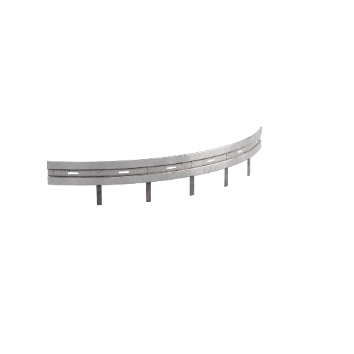 Road Guardrail Curved 1