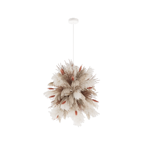 Pampas Chandelier 3 White Base