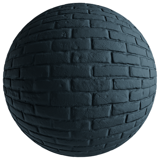 Brickwall Painted 001 Onyx 200cm Disp 0.50cm