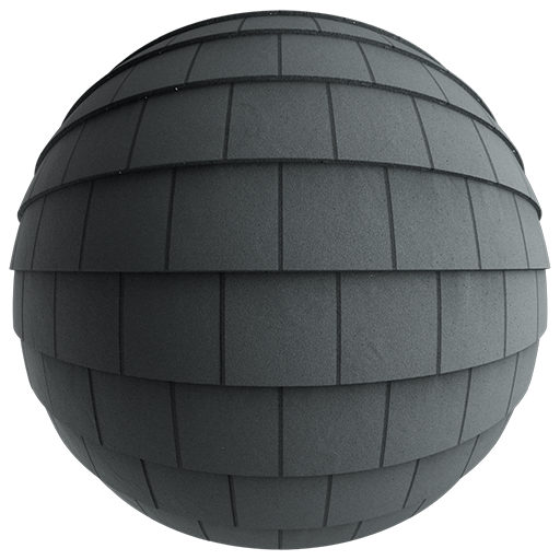 Rooftiles Flat 001 DarkGrey 240cm Disp 3.3cm