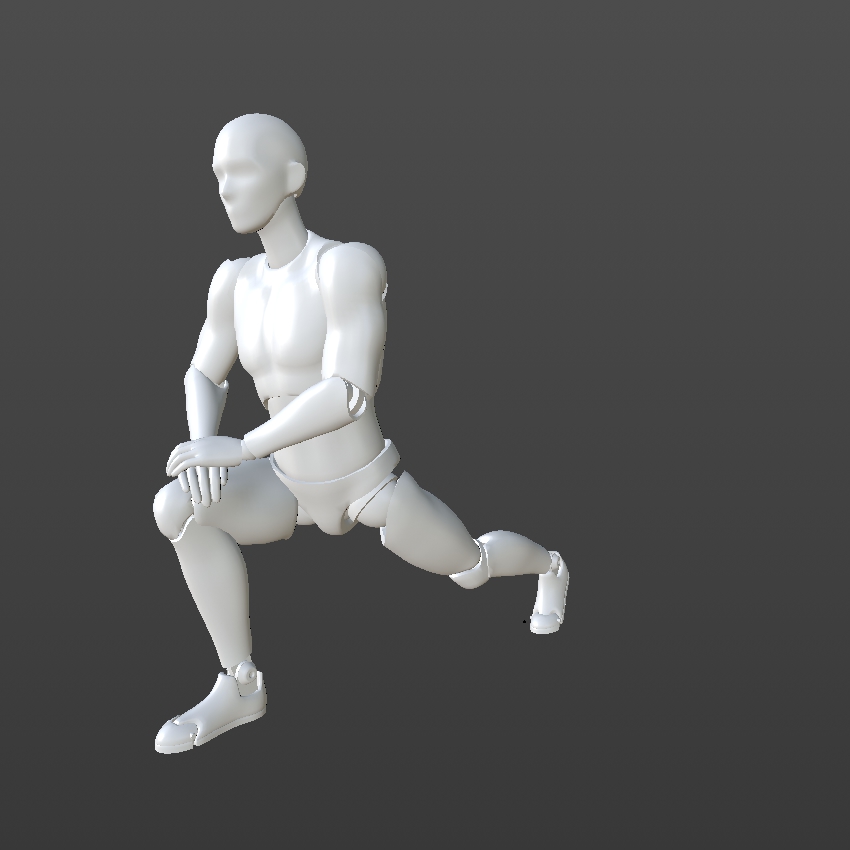 Stretching Leg - Mirror