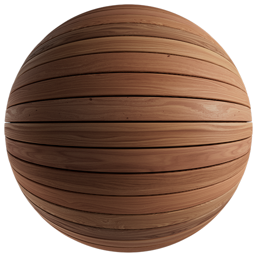 Wood Deck 002 LightBrown 400cm Disp 3.0cm