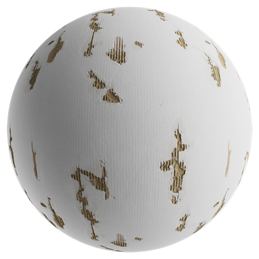 Cardboard Torn 01 White 50cm Disp 0.75cm