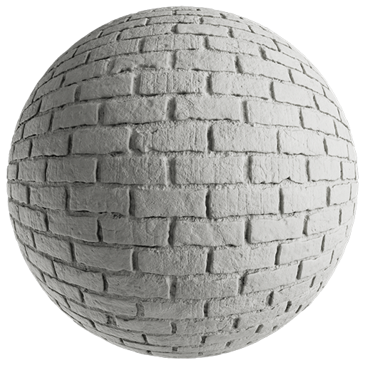Brickwall Painted 002 Offwhite 200cm Disp 1.3cm