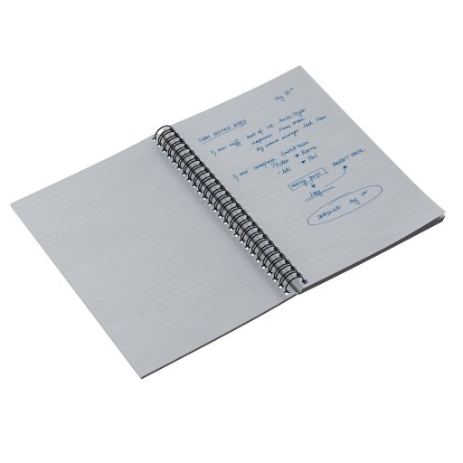 Spiral Notebook Opened