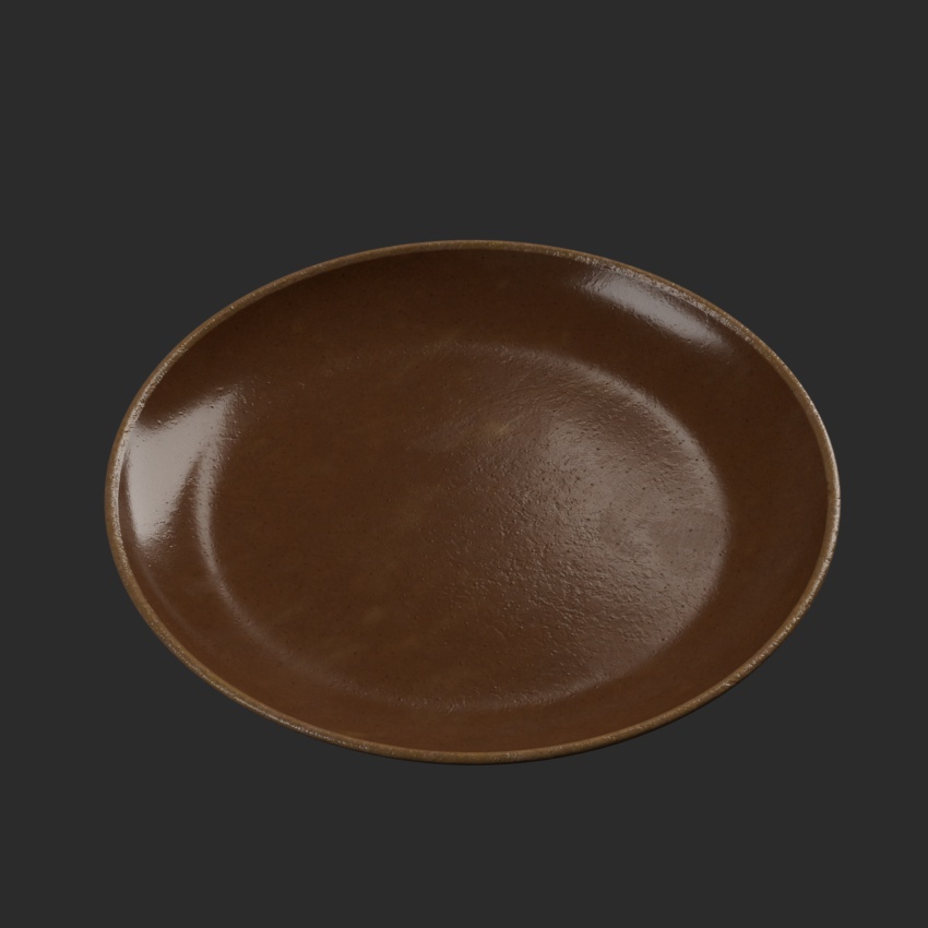 Dinner Plate 05 - Brown
