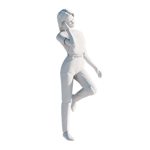 Woman Standing Phone - Zygote