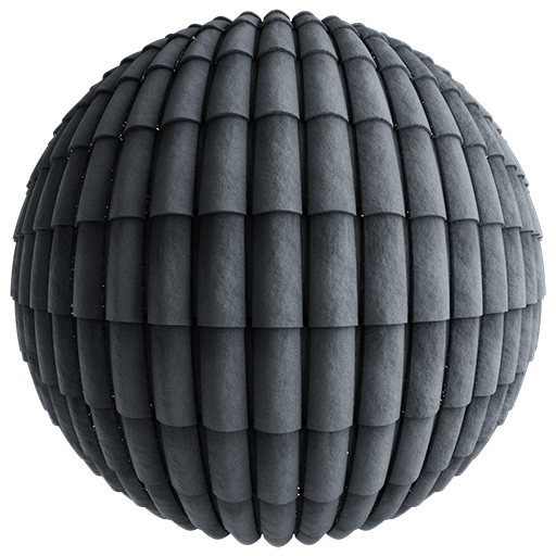 Rooftiles Roman 001 DarkGrey 304cm Disp 6.0cm