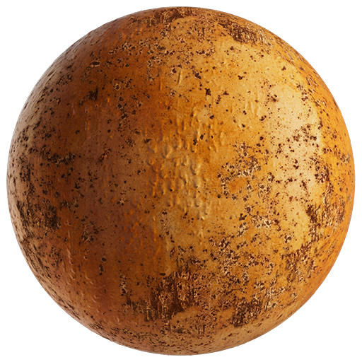 Metal Paint Rusty Spots 001 Orange 80cm Disp 0.12cm