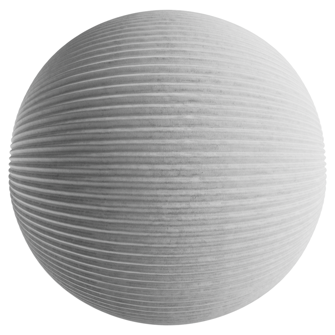 Cardboard Corrugated 02 White 20cm Disp 1.0cm
