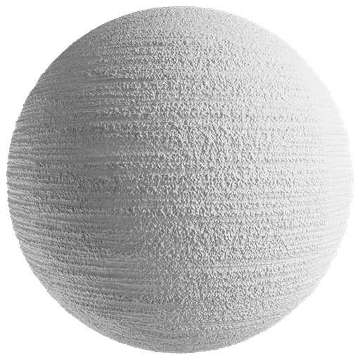 Plaster Grooved 001 White 200cm