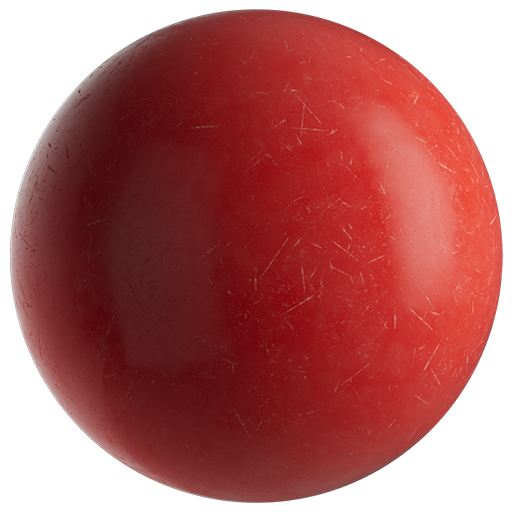Plastic Old Glossy 001 Red 50cm