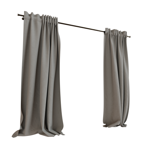 Curtains 02 Draped 250 cm