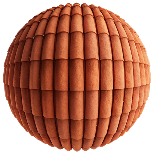 Rooftiles Roman 001 Terracotta 304cm Disp 6.0cm
