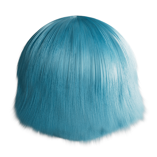 Dyed Hair 01 Blue