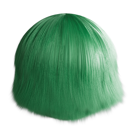 Dyed Hair 01 Green