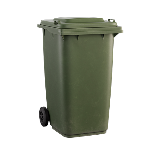 Roll Out Bin - 240L - Green