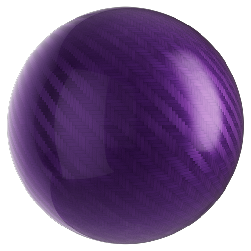 Carbon Fiber 03 Glossy Dyed Purple 4cm