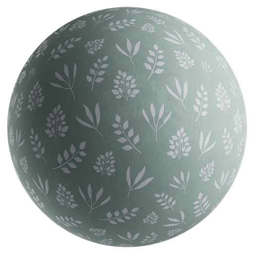 Wallpaper Printed Pattern 01 Green 60cm