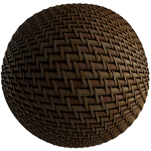 Basketweave 03 Dark Brown 40cm Disp 0.75cm