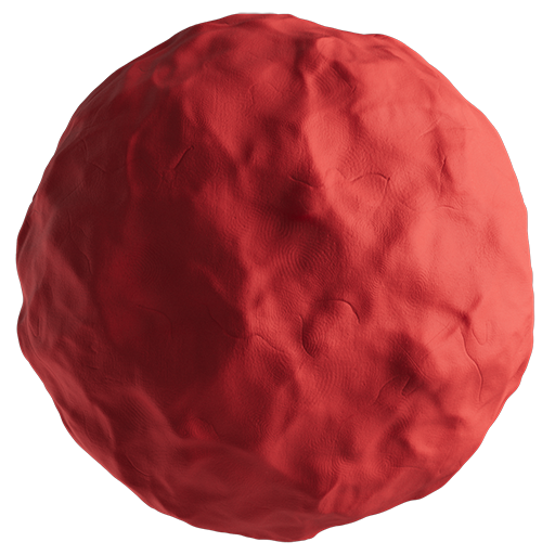 Toy Clay Heavy Red 30cm Disp 0.5cm