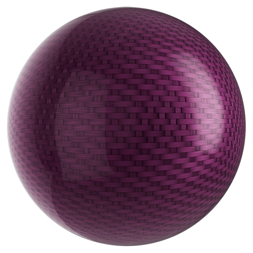 Carbon Fiber 04 Glossy Dyed Pink 4cm