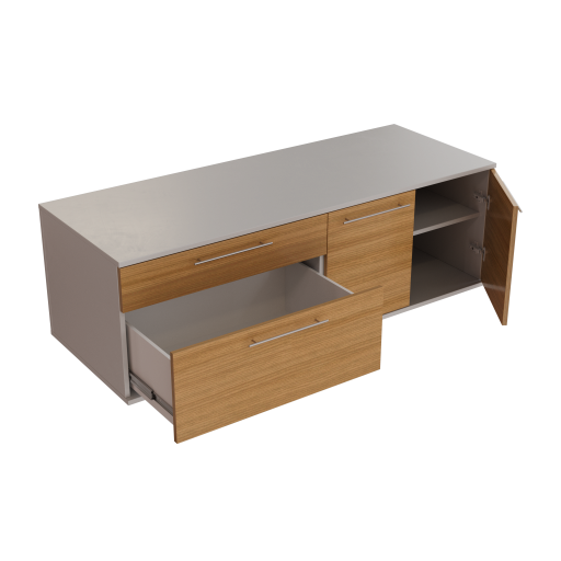 Office Desk 03 - Cabinet Rigged