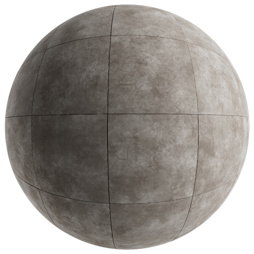 Concrete Floor Tiles 001 Warm 800cm Disp 0.3cm