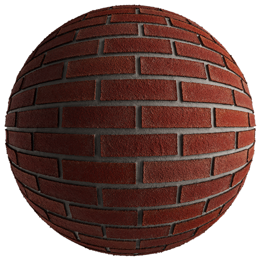 Brickwall 001 Red 200cm Disp 2.3cm