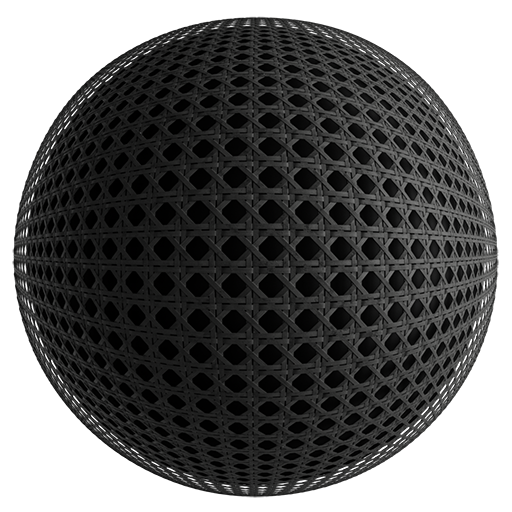 Rattan 01 Black 40cm Disp 0.12cm