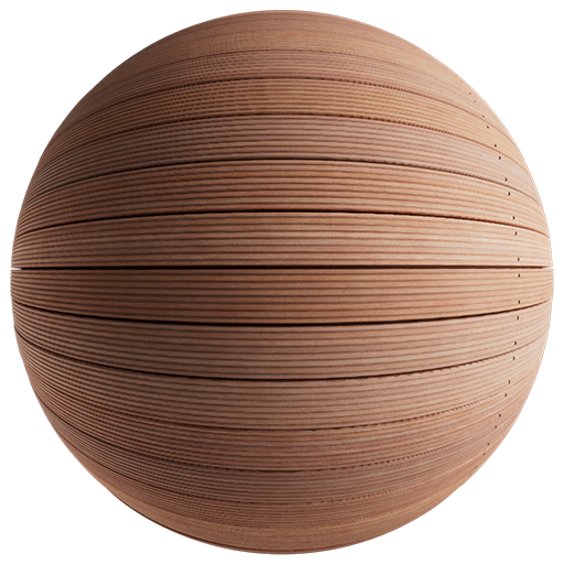 Wood Deck 001 LightBrown 300cm Disp 2.5cm