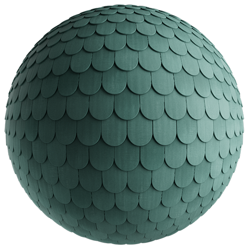 Rooftiles Beavertail 001 Green 304cm Disp 2.5cm