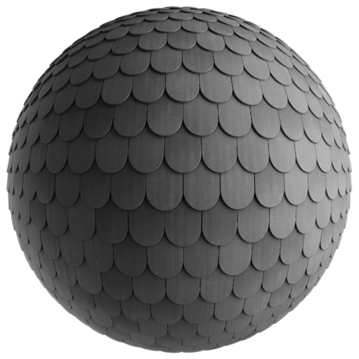 Rooftiles Beavertail 001 DarkGrey 304cm Disp 2.5cm