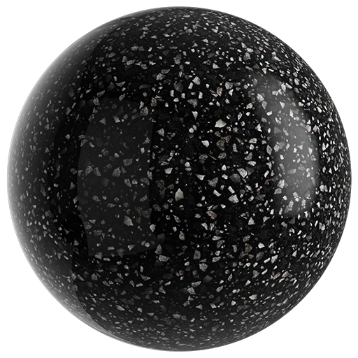 Terrazzo Dense 001 Black 200cm