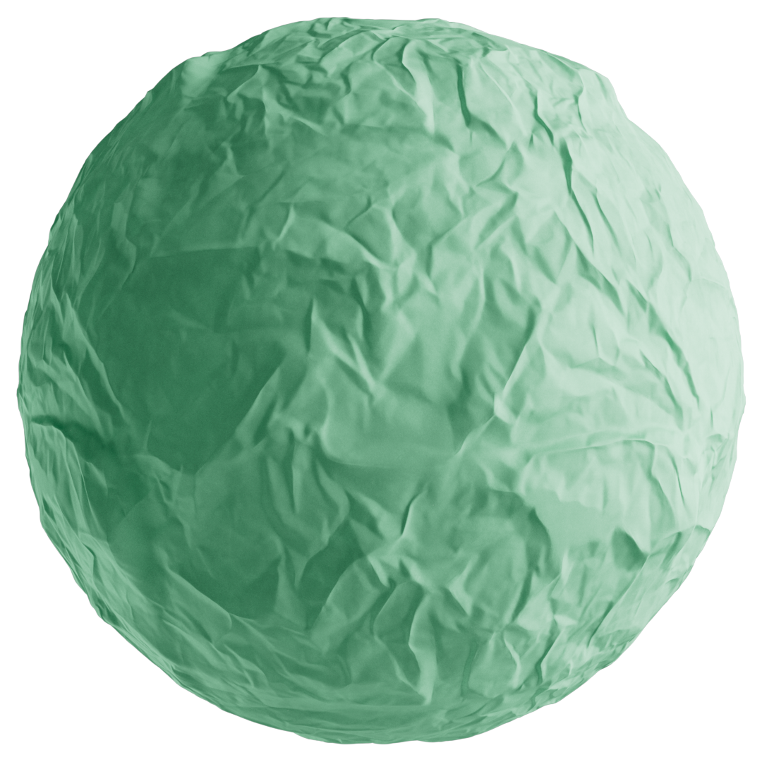 Paper Wrinkled 01 Seafoam 30cm Disp 1.5cm