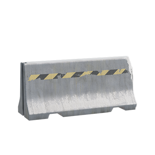 Concrete Barricade - Weathered