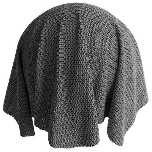 Wool Knit 04 Grey 100cm Disp 0.3cm