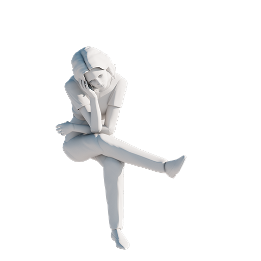 Woman Sitting Phone - Zygote