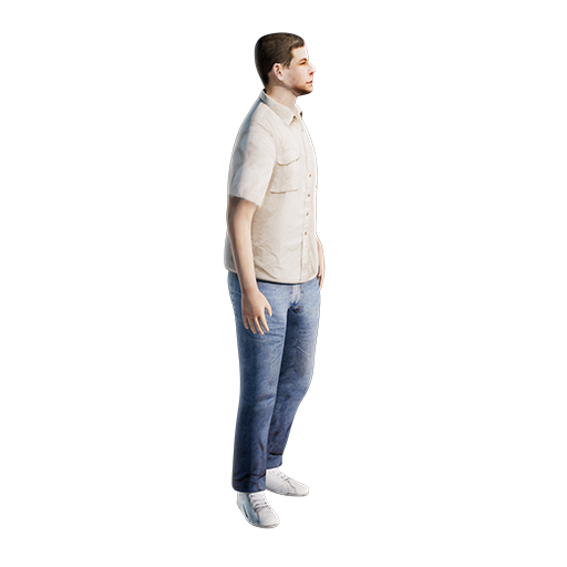 Casual 03b - Stand Look Left