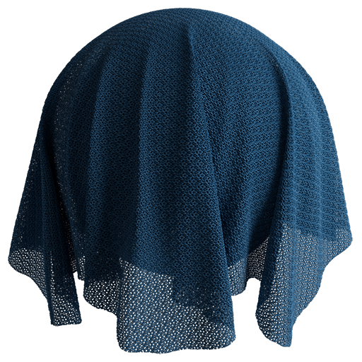 Wool Knit 03 Dark Blue 50cm Disp 0.25cm