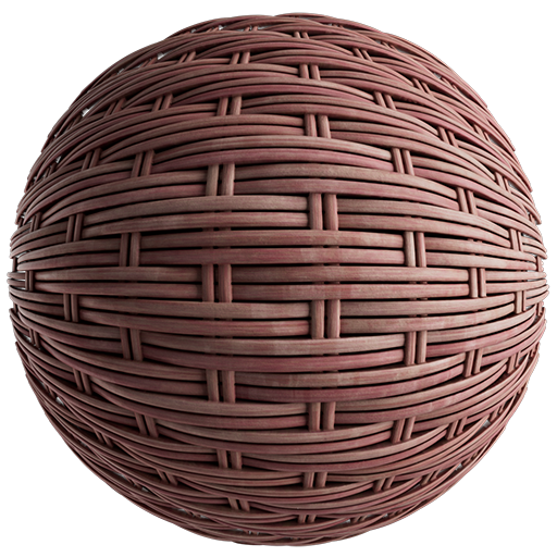 Basketweave 02 Red 40cm Disp 0.6cm