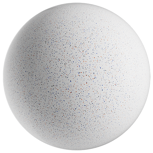 Terrazzo Sparse 002 White 200cm