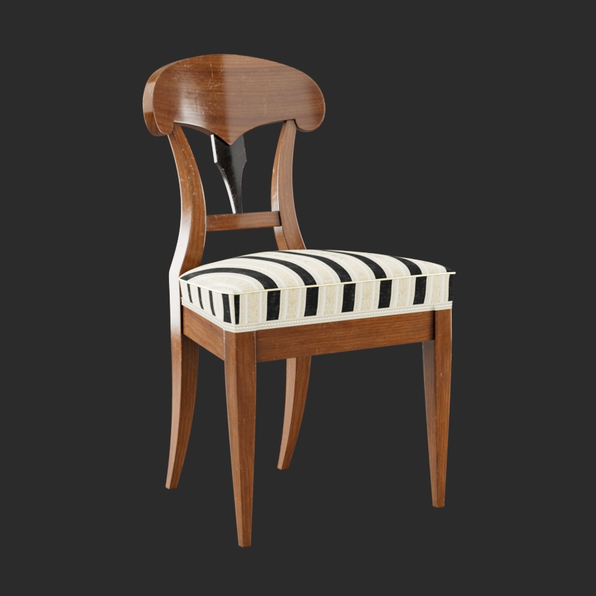 Art Deco Chair 01 - Black