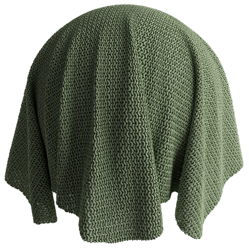 Wool Knit 04 Olive 100cm Disp 0.3cm