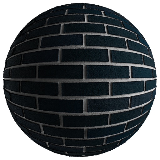 Brickwall 001 Black 200cm Disp 2.3cm