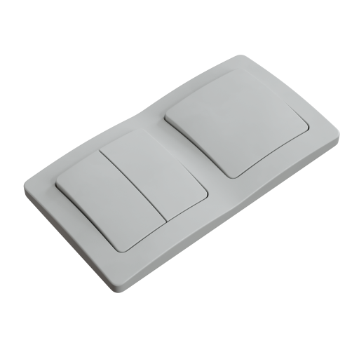 Double Frame Wall Switch - Economy