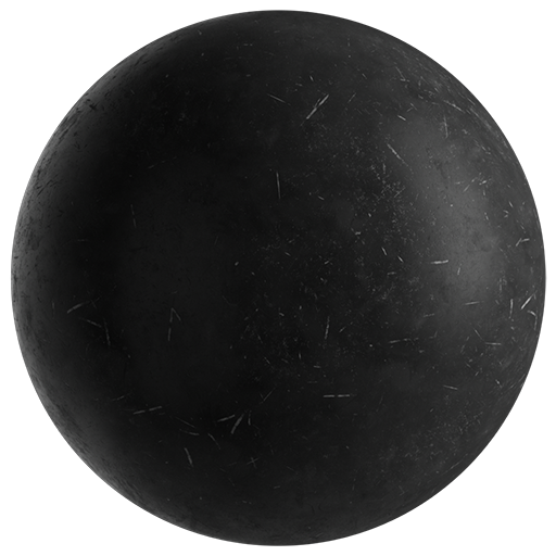 Plastic Old Rough 002 Black 50cm