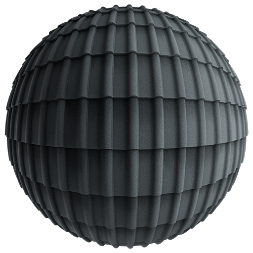 Rooftiles Cathedral 001 DarkGrey 304cm Disp 6.5cm