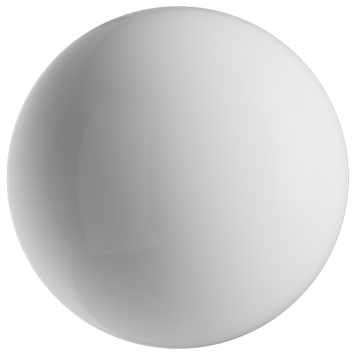 Plastic Glossy 001 White