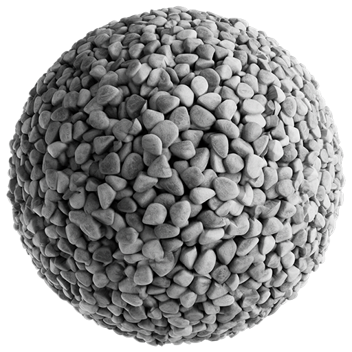 Gravel Smooth 001 White 200cm Disp 4.5cm